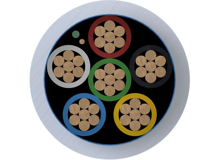 Intruder alarm cables cross-section