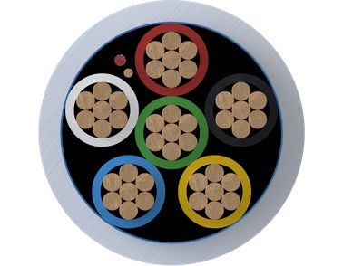 Intruder alarm cables cross-section